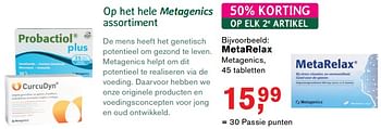 Aanbiedingen Metarelax - Metagenics - Geldig van 17/07/2017 tot 06/08/2017 bij Holland & Barrett