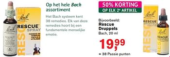 Aanbiedingen Rescue druppels - Bach - Geldig van 17/07/2017 tot 06/08/2017 bij Holland & Barrett