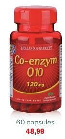 Aanbiedingen Co-enzym q10 120 mg - Huismerk - Essenza - Geldig van 17/07/2017 tot 06/08/2017 bij Holland & Barrett