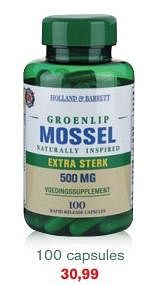 Aanbiedingen Groenlip mossel extra sterk 500 mg - Huismerk - Essenza - Geldig van 17/07/2017 tot 06/08/2017 bij Holland & Barrett