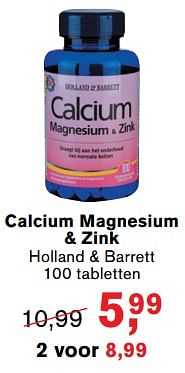 Aanbiedingen Calcium magnesium + zink - Huismerk - Essenza - Geldig van 17/07/2017 tot 06/08/2017 bij Holland & Barrett