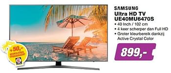 Aanbiedingen Samsung ultra hd tv ue40mu6470s - Samsung - Geldig van 17/07/2017 tot 30/07/2017 bij ElectronicPartner