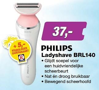 Aanbiedingen Philips ladyshave brl140 - Philips - Geldig van 17/07/2017 tot 30/07/2017 bij ElectronicPartner