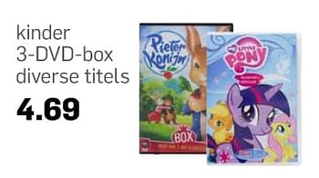 Aanbiedingen Kinder 3-dvd-box - My Little Pony - Geldig van 19/07/2017 tot 25/07/2017 bij Action
