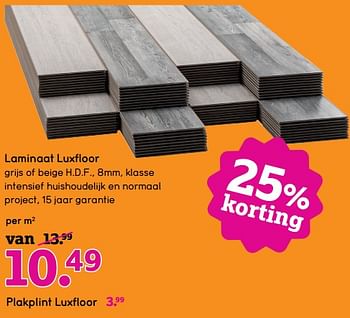 Aanbiedingen Laminaat luxfloor - Luxfloor - Geldig van 17/07/2017 tot 20/08/2017 bij Leen Bakker