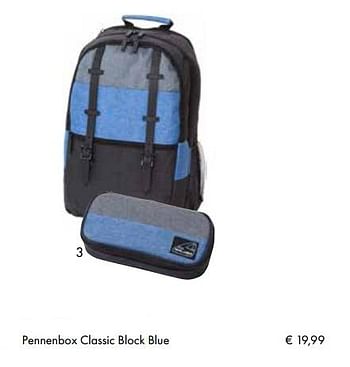 Aanbiedingen Pennenbox classic block blue - Walker - Geldig van 01/08/2017 tot 15/09/2017 bij Multi Bazar