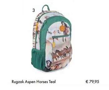 Aanbiedingen Rugzak aspen horses teal - Stones &amp; Bones - Geldig van 01/08/2017 tot 15/09/2017 bij Multi Bazar