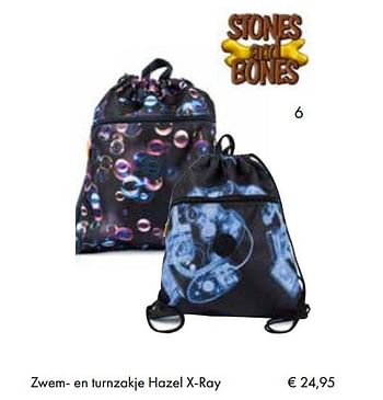 Aanbiedingen Zwem- en turnzakje hazel x-ray - Stones &amp; Bones - Geldig van 01/08/2017 tot 15/09/2017 bij Multi Bazar