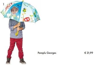 Aanbiedingen Paraplu georges - Lilliputiens - Geldig van 01/08/2017 tot 15/09/2017 bij Multi Bazar