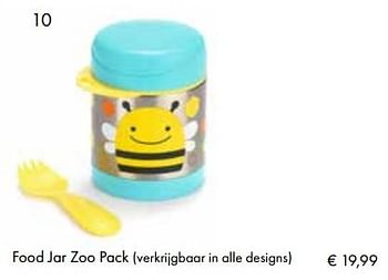 Aanbiedingen Food jar zoo pack - Skip Hop - Geldig van 01/08/2017 tot 15/09/2017 bij Multi Bazar