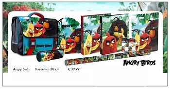 Aanbiedingen Boekentas - Angry Birds - Geldig van 01/08/2017 tot 15/09/2017 bij Multi Bazar