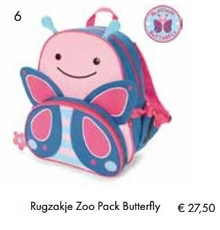 Aanbiedingen Rugzakje zoo pack butterfly - Skip Hop - Geldig van 01/08/2017 tot 15/09/2017 bij Multi Bazar