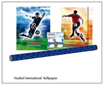Aanbiedingen Kaftpapier - Voetbal International - Geldig van 01/08/2017 tot 15/09/2017 bij Multi Bazar