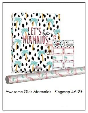 Aanbiedingen Mermaids ringmap 4a 2r - Awesome Girls - Geldig van 01/08/2017 tot 15/09/2017 bij Multi Bazar