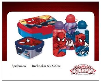 Aanbiedingen Drinkbeker alu - Spider-man - Geldig van 01/08/2017 tot 15/09/2017 bij Multi Bazar