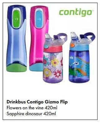 Aanbiedingen Drinkbus contigo gizmo flip - Contigo - Geldig van 01/08/2017 tot 15/09/2017 bij Multi Bazar