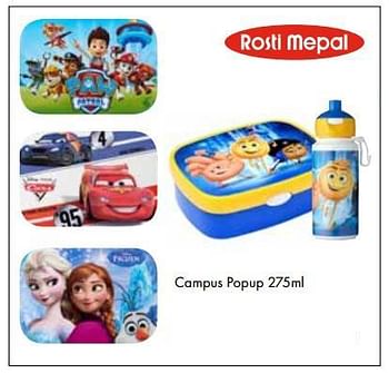 Aanbiedingen Campus popup - Rosti Mepal - Geldig van 01/08/2017 tot 15/09/2017 bij Multi Bazar
