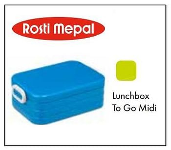 Aanbiedingen Lunchbox to go midi - Rosti Mepal - Geldig van 01/08/2017 tot 15/09/2017 bij Multi Bazar