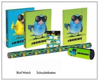 Aanbiedingen Schooletiketten - Bird Watch - Geldig van 01/08/2017 tot 15/09/2017 bij Multi Bazar