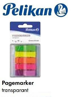 Aanbiedingen Pagemarker transparant - Pelikan - Geldig van 01/08/2017 tot 15/09/2017 bij Multi Bazar