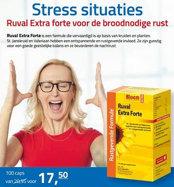 Aanbiedingen Ruval extra forte - Bloem - Geldig van 07/07/2017 tot 30/09/2017 bij De Rode Pilaren