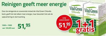 Aanbiedingen Vital green chlorella - Bloem - Geldig van 07/07/2017 tot 30/09/2017 bij De Rode Pilaren