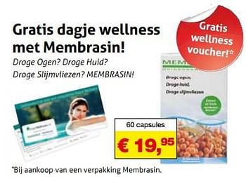 Aanbiedingen Gratis dagje wellness met membrasin - Membrasin - Geldig van 07/07/2017 tot 30/09/2017 bij De Rode Pilaren