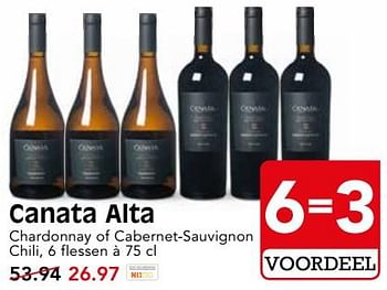 Aanbiedingen Canata alta - Witte wijnen - Geldig van 22/07/2017 tot 29/07/2017 bij Em-té
