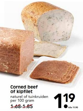 Aanbiedingen Corned beef of kipfilet - Huismerk - Em-té - Geldig van 22/07/2017 tot 29/07/2017 bij Em-té