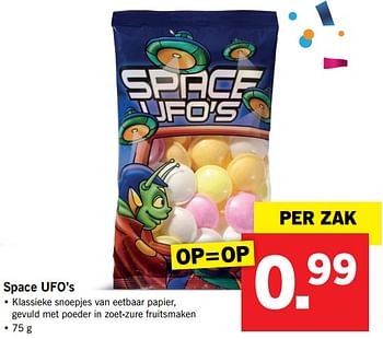 Aanbiedingen Space ufo`s - Huismerk - Lidl - Geldig van 24/01/2017 tot 30/07/2017 bij Lidl