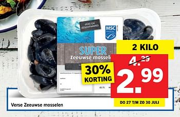 Aanbiedingen Verse zeeuwse mosselen - Huismerk - Lidl - Geldig van 24/01/2017 tot 30/07/2017 bij Lidl