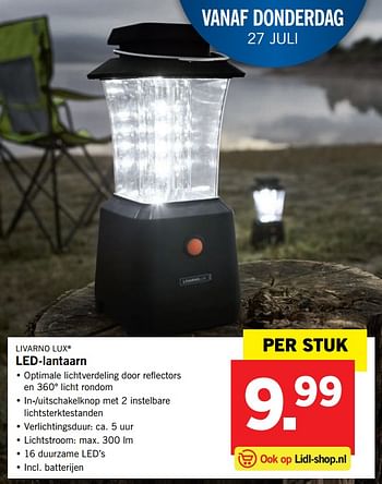 Aanbiedingen Led-lantaarn - livarnolux - Geldig van 24/01/2017 tot 30/07/2017 bij Lidl