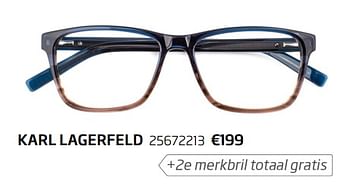 Aanbiedingen Karl lagerfeld - Karl Lagerfeld - Geldig van 23/07/2017 tot 30/07/2017 bij Specsavers