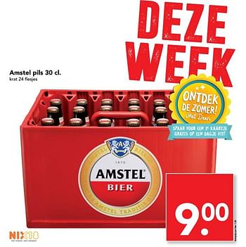 Aanbiedingen Amstel pils - Amstel - Geldig van 23/07/2017 tot 30/07/2017 bij Deen Supermarkten
