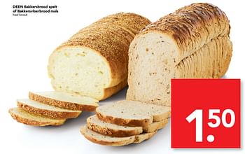 Aanbiedingen Deen bakkersbrood spelt of bakkersvloerbrood maïs - Huismerk deen supermarkt - Geldig van 23/07/2017 tot 30/07/2017 bij Deen Supermarkten