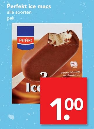 Aanbiedingen Perfekt ice macs - Perfekt - Geldig van 23/07/2017 tot 30/07/2017 bij Deen Supermarkten