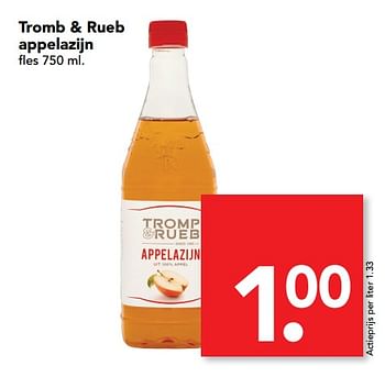 Aanbiedingen Tromb + rueb appelazijn - Tromb &amp; Rueb - Geldig van 23/07/2017 tot 30/07/2017 bij Deen Supermarkten