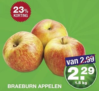 Aanbiedingen Braeburn appelen - Huismerk - Aldi - Geldig van 23/07/2017 tot 30/07/2017 bij Aldi