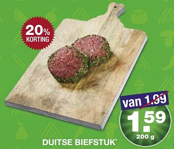 Aanbiedingen Duitse biefstuk - Huismerk - Aldi - Geldig van 23/07/2017 tot 30/07/2017 bij Aldi