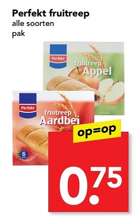Aanbiedingen Perfekt fruitreep - Perfekt - Geldig van 23/07/2017 tot 30/07/2017 bij Deen Supermarkten