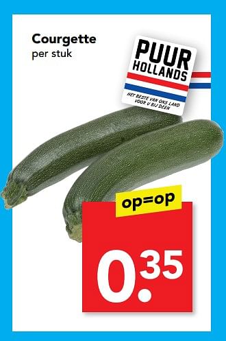 Aanbiedingen Courgette - Huismerk deen supermarkt - Geldig van 23/07/2017 tot 30/07/2017 bij Deen Supermarkten