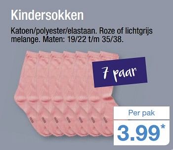 Aanbiedingen Kindersokken - Huismerk - Aldi - Geldig van 23/07/2017 tot 30/07/2017 bij Aldi