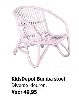 Aanbiedingen Kidsdepot bumba stoel - KidsDepot  - Geldig van 23/07/2017 tot 26/08/2017 bij Babypark