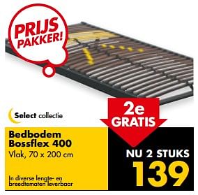 Aanbiedingen Bedbodem bossflex 400 - Huismerk - Beter Bed - Geldig van 24/07/2017 tot 29/07/2017 bij Beter Bed