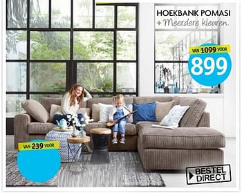 Aanbiedingen Hoekbank pomasi - Huismerk - Profijt Meubelen - Geldig van 21/07/2017 tot 28/07/2017 bij Profijt Meubel