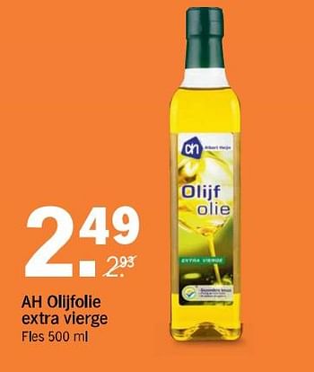 Aanbiedingen Ah olijfolie extra vierge - Huismerk - Albert Heijn - Geldig van 22/07/2017 tot 29/07/2017 bij Albert Heijn