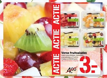 Aanbiedingen Verse fruitsalades - Huismerk - Coop - Geldig van 24/07/2017 tot 30/07/2017 bij Coop