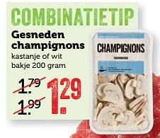 Aanbiedingen Gesneden champignons - Huismerk - Coop - Geldig van 24/07/2017 tot 30/07/2017 bij Coop