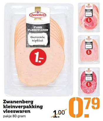 Aanbiedingen Zwanenberg kleinverpakking vleeswaren - Zwanenberg - Geldig van 24/07/2017 tot 30/07/2017 bij Coop