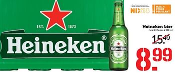 Aanbiedingen Heineken bier - Heineken - Geldig van 24/07/2017 tot 30/07/2017 bij Coop